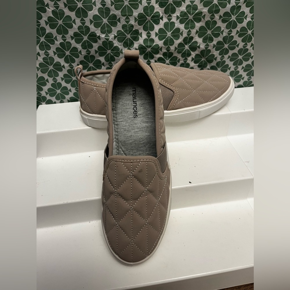 Maurice Quilted Beige Loafers